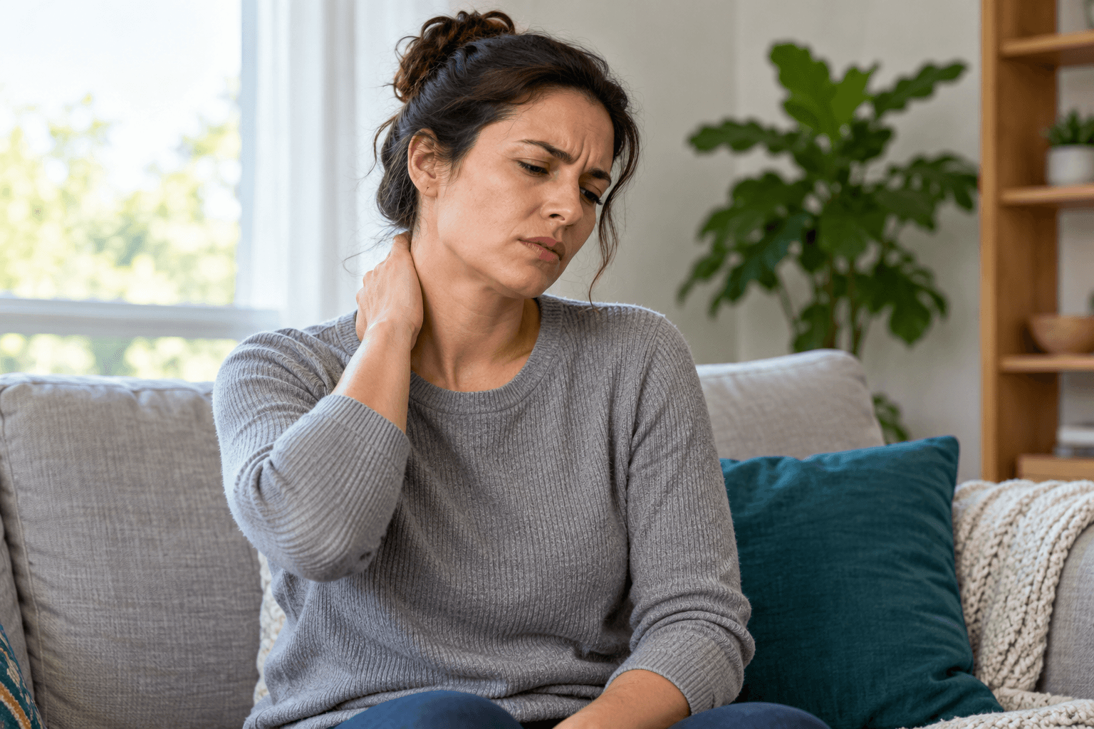 2026_10_uprightposturecouk_img_woman_neck_pain_stiffness_at_home_v1 - Upright Posture